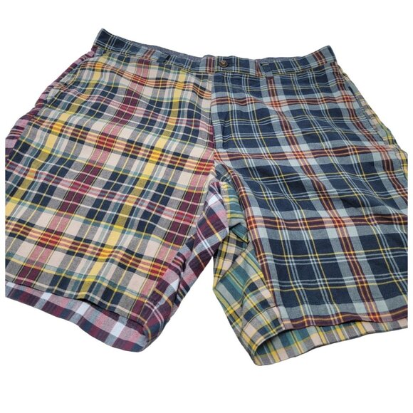Brooks Brothers‎ India Madres Shorts Plaid Multicolor Size 38 Patchwork - Picture 1 of 4